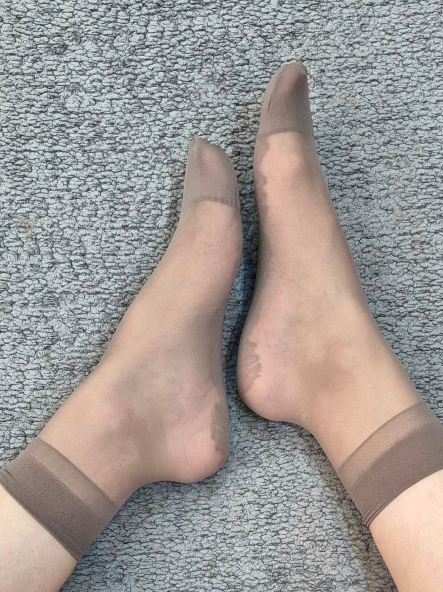 جوراب پارازین قهوه‌ای کفه دار زنانه