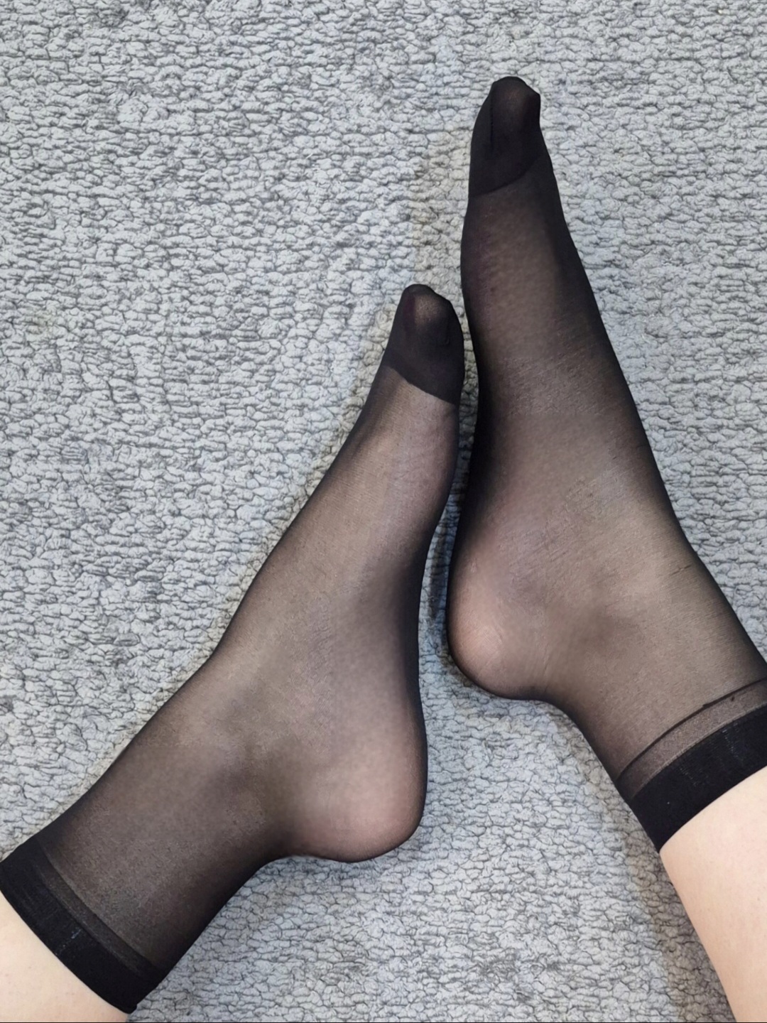 جوراب شیشه‌ای نازک مشکی