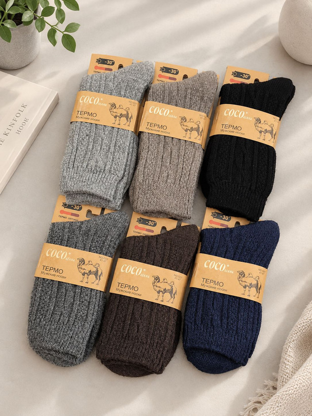 جوراب پشمی مردانه کبریتی گرم وارداتی فری سایز