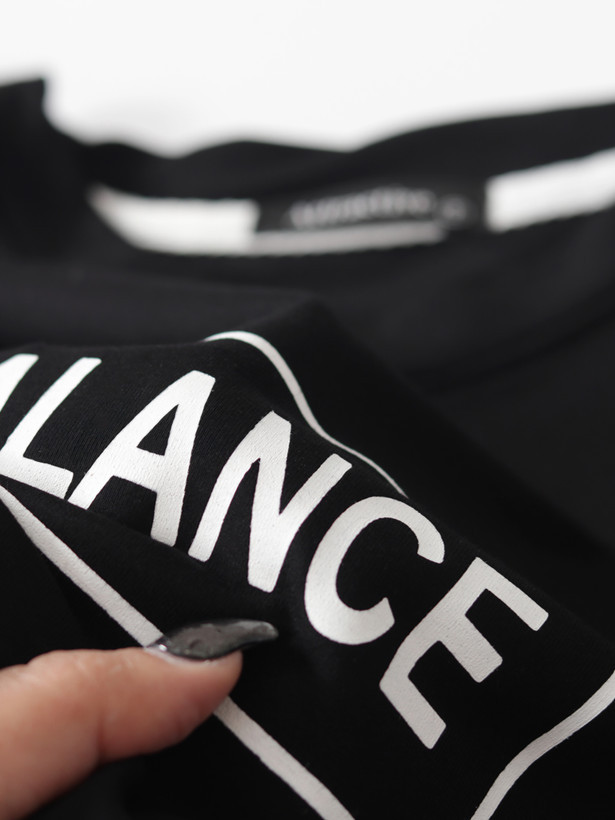 ست تیشرت لانگ و شلوار بگ زنانه BALANCE پنج نوار | جنس گلکسی اعلا